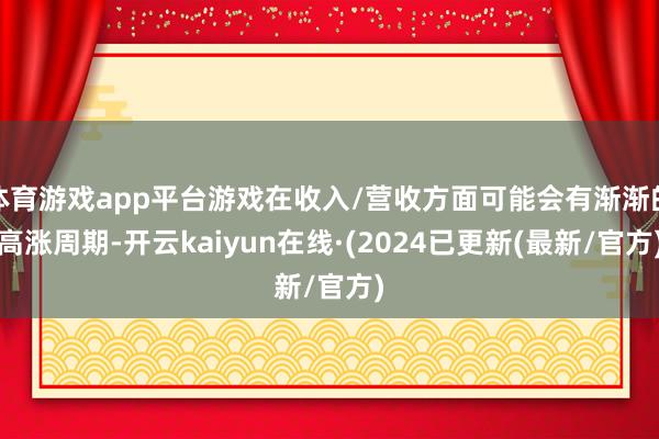 体育游戏app平台游戏在收入/营收方面可能会有渐渐的高涨周期-开云kaiyun在线·(2024已更新(最新/官方)