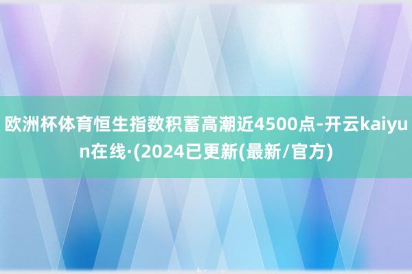 欧洲杯体育恒生指数积蓄高潮近4500点-开云kaiyun在线·(2024已更新(最新/官方)